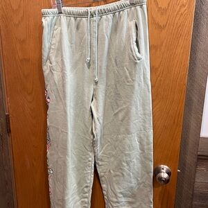 Women's Casual Light Green Sweatpants